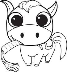 Previously, horses were one of the most expensive vehicles, because they could run fast for any… Cute Cartoon Horse Coloring Pages Coloring And Drawing