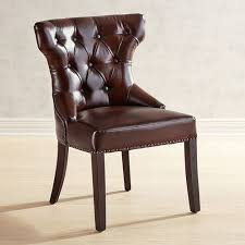 Chesterfield Walnut Dining Chair With Espresso Wood Walnut Dining Chair Dining Chairs Upholstered Swivel Chairs