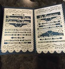 Our Papel Picado Wedding Invites Finally Arrived Mexican Wedding Invitations Mexican Themed Weddings Papel Picado Wedding Invitation