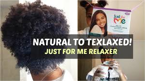 Sheamoisture curl and shine conditioner for thick, curly hair coconut and hibiscus to restore and smooth dry matrix total results curl please conditioner, nourishes uncontrollable curly & wavy hair, with jojoba hair treatment masks. Natural To Texlaxed Just For Me Relaxer Youtube
