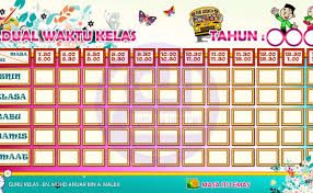 Berikut ini contoh perilaku yang menunjukkan kewajiban menggunakan energi dengan baik. Template Jadual Waktu Kelas Boleh Edit