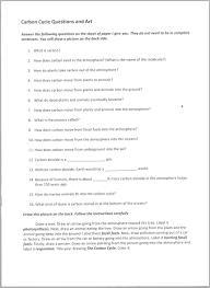 You will submit your completed worksheet. Blank Carbon Cycle Map Worksheet Printable Worksheets And Activities For Teachers Parents Tutors And Homeschool Families