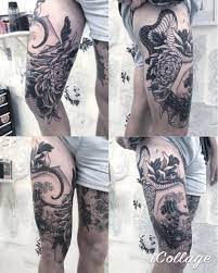 Maverick reeve ryan has been tattooing between adelaide and melbourne for the past eight years and currently calls the adelaide hills home. Thigh Tattoo By Maverick Reeve At Progression Tattoo Adelaide Australia Tattoo