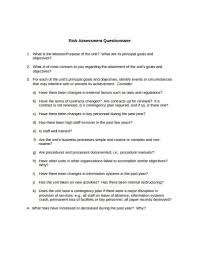 Credit risk assessment is a crucial issue faced by banks nowadays which helps them to evaluate if a loan. 19 Risk Assessment Questionnaire Templates In Google Docs Ms Word Pages Pdf Free Premium Templates