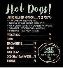 This food truck takes those all american classics and the staples of comfort food, combining 'em into a menu full of eats that tackle your hunger and satisfy your cravings in one fell swoop. Food Truck Hot Dog Menu Buehler S Fresh Foods