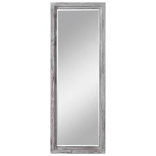 This wooden full length mirror is a favorite among rustic mirrors. Rustic Aged Gray Farmhouse Full Length Wall Mirror 76 Thin Wood Frame Long
