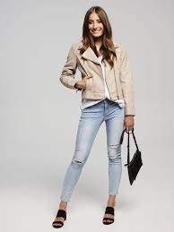 Carrie Ribbed Biker Jacket Just Jeans Clothes Clothes For Women Jackets