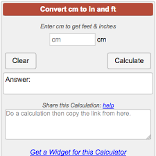 Height Converter Cm To In And Ft