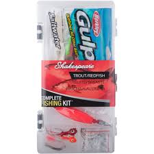 In addition to a shakespeare rod and reel. Shakespeare Catch More Fish Red Fish Trout Spinning Combo Walmart Com Walmart Com