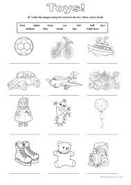 Toys Worksheet Free Esl Printable Worksheets Made By Teachers English Activities For Kids Learning English For Kids Worksheets For Kids