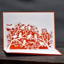 Un anniversaire ou une naissance? Moineaux Chanteurs Carte De Voeux Pop Up