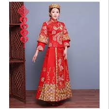 Lalu semuanya berubah ketika pada tahun 1960, r. Wed Gaun Pengantin Tradisional China Merah Lucky Gold Phoenix Setelan Shopee Indonesia