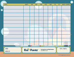 Chore Schedule Printable Chore Chart Kid Pointz