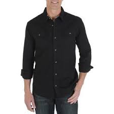 Walmart Wrangler Men S Long Sleeve Woven Shirt Woven Shirt Shirts Clothes