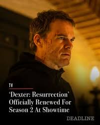 Showtime's 'Dexter: Resurrection' has been renewed for a second season.  Michael C. Hall, who stars as Dexter Morgan, posted the news in a new  video, which you can watch online at the