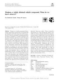 Pdf Thujone A Widely Debated Volatile Compound What Do We Know About It