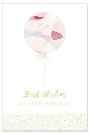 Dann lassen sie es uns wissen! Geburtstagskarte Luftballon Spruch Best Wishes On Your Birthday