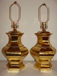 Reserved For Eva Huge Pair Vintage Brass Ginger Jar Lamps Ginger Jar Lamp Lamp Brass Lamp