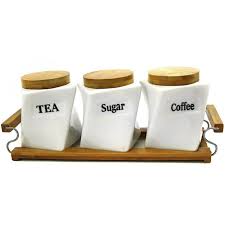 We did not find results for: Set Of 3 Ceramic Canisters Coffee Tea Sugar Stand Kitchen Storage Jar Containers Ebay