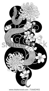 Horses, giraffes, zebra, lions, tigers & more canvas prints. Japanese Snake Design