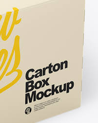 Download Carton Box Mockup In Box Mockups On Yellow Images Object Mockups