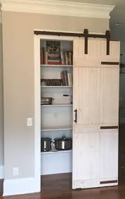 Custom Pine Pantry Barn Door Whitewashed Finish Sliding Pantry Doors Barn Door Pantry Pantry Door
