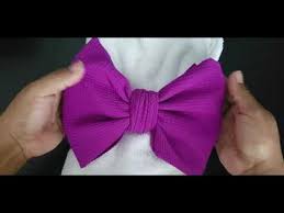 Tie a bowtie like butlers do. No Flap Bow Head Wrap Youtube Diy Baby Hair Bows Diy Baby Bows Headbands Diy Baby Bows