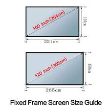 Ukuran layar yang sebesar 43/109 cm pastinya akan mebuat anda merasa sangat puas dalam menonton berbagai tayangan televisi. Layar Proyektor 120 Inch Ukuran 266 Cm X 150 Cm Screen Projector Mhs Terbaru Agustus 2021 Harga Murah Kualitas Terjamin Blibli