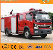 [Hot Item] Water Fire Truck 4tons 4cbm Tanker Capacity for Transport  Firemen Rescue Tools