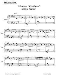 Free What Now Rihanna Sheet Music Preview 1 Rihanna Piano Music Sheet Music