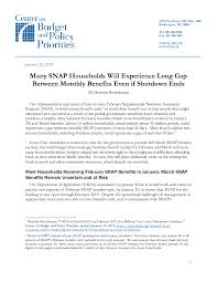 The effort kicks off feb. Many Snap Households Will Experience Long Gap Between Monthly Benefits Despite End Of Shutdown Center On Budget And Policy Priorities
