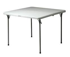 3 Feet Square Folding Table Lightweight And Portable Folds In Half For Compact Storage Indoor And Outdoor Use Perfe Folding Table Compact Storage Table