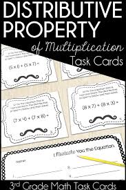 Distributive Property Of Multiplication Task Cards Distributive Property Of Multiplication Distributive Property Properties Of Multiplication