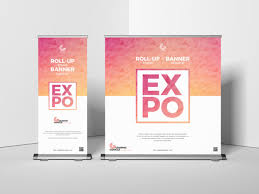 Download Expo Roll Up Backdrop Mockup Mockup City