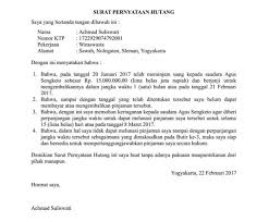 Ada banyak atau pihak yang menjadi peminjam/pihak berhutang, dan ada orang atau pihak yang memberikan pinjaman. Surat Pernyataan Pahami Jenis Dan Cara Buatnya Dengan Baik Dan Benar Cermati Com