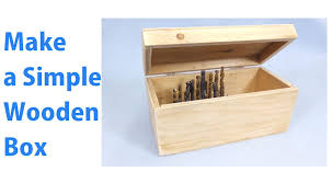 Build A Plywood Box Making A Simple Wooden Storage Box A Woodworkweb Com Woodworking Video Wooden Box Diy Wood Storage Box Wooden Storage Boxes