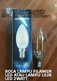 Hanya saja, tingkat kecerahan lampu bohlam led ukuran kecil bisa dikatakan tidak banyak berbeda satu sama lain. Lampu Filamen Led Lilin 2 Watt Fitting E14 Sumber Lampu Sumberlampu Com
