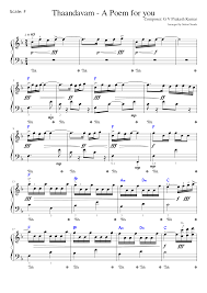 Thaandavam A Poem For You Sheet Music For Piano Solo Musescore Com Thandavam bgm thandavam movie g v prakash piano tutorial with simple notes app walk band. thaandavam a poem for you sheet music