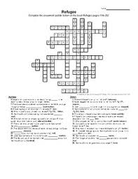 Early americans had something in common with this fictional character! Refugee Crossword Puzzle Pgs 116 252 Answer Key By Emily Simons Tpt