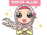 Sejatinya,rasa sakit yang telah kau rasakan tak perlu kau katakan,tak perlu kau ceritakan,apalagi kau umbar kepada dunia. 150 Ide Stiker Wa Muslimah Stiker Kartun Lucu