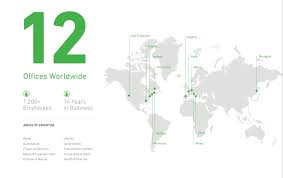 Office Locations From Nurun Infographic Infographic Design Web Design Location Map