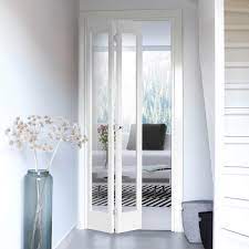 Weekamp Bifold Marston White Door With Clear Glass And Prefinished White Bifold Doors Internal Glass Doors Bifold Doors