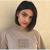 Shoulder Length Short Dark Brown Hair