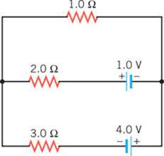 81 Mmh Find The Magnitude And The Direction Of The Current In The 2 0 W Resistor In The Drawing W1033 Adding Currents And Reference Points Result In The New Drawing We Have Three Currents Labeled So We Need Three Equations First Do A Junction Rule At