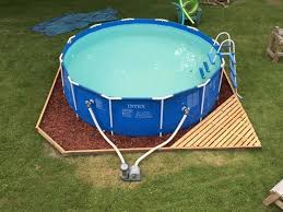 Landscaping Around Base Of Intex Ultra Frame Pools Page 7 Backyard Pool Landscaping Above Ground Pool Landscaping Backyard Pool