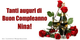 Tanti Auguri Di Buon Compleanno Nina Cartoline Di Compleanno Con Nome Nina Cartolineconnomi Com