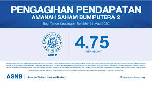 The initial investment starts with rm10.00. Asnb No Twitter Amanah Saham Nasional Berhad Asnb Mengumumkan Pengagihan Pendapatan Amanah Saham Bumiputera 2 Asb 2 Sebanyak 4 75 Sen Seunit Dan Pembayaran Pengagihan Pendapatan Berjumlah Rm519 0 Juta Kepada 439 543 Pemegang Unit