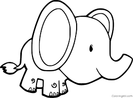 Baby elephant cartoon coloring pages. Baby Elephant Coloring Pages Coloringall
