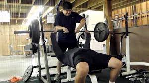 Bench pressing 500 for reps is pretty normal for squat. Shot Put Training Bench Press 335 Lbs Jack Drivelineathletics Com Youtube