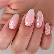 Find the center point of the nail and mark it. Best Hues For Almond Shaped Nails Naildesignsjournal Com Almond Acrylic Nails Almond Nails Designs Almond Shape Nails